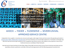 Tablet Screenshot of controlvalverepairs.co.uk